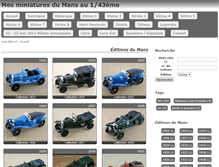 Tablet Screenshot of lemans-mesminiatures.fr